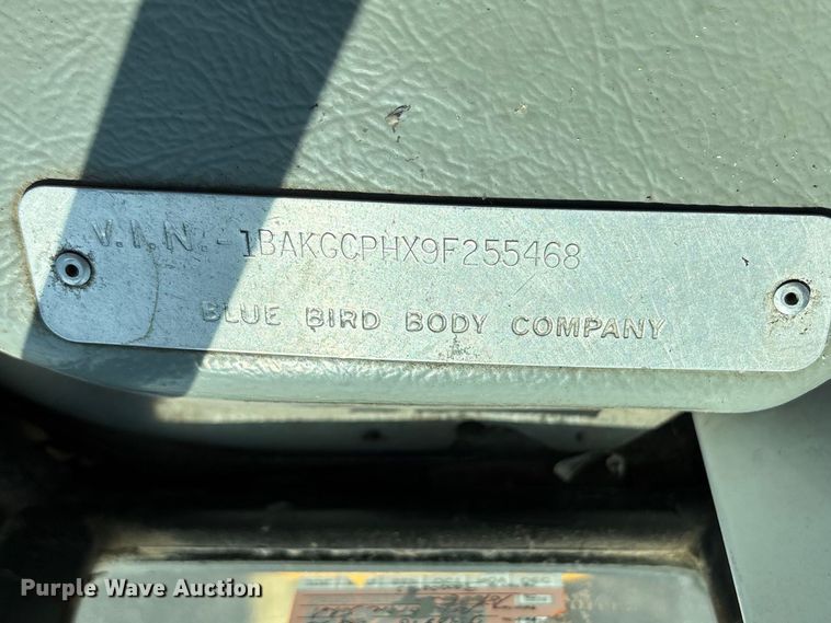 image for item FG0163 2009 Blue Bird Vision school bus