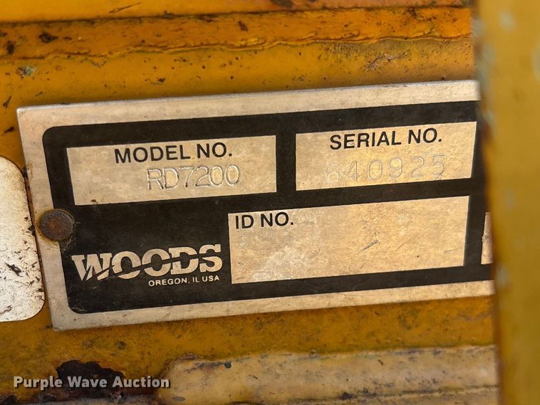 image for item FG0164 1998 Woods RD7200 finish mower