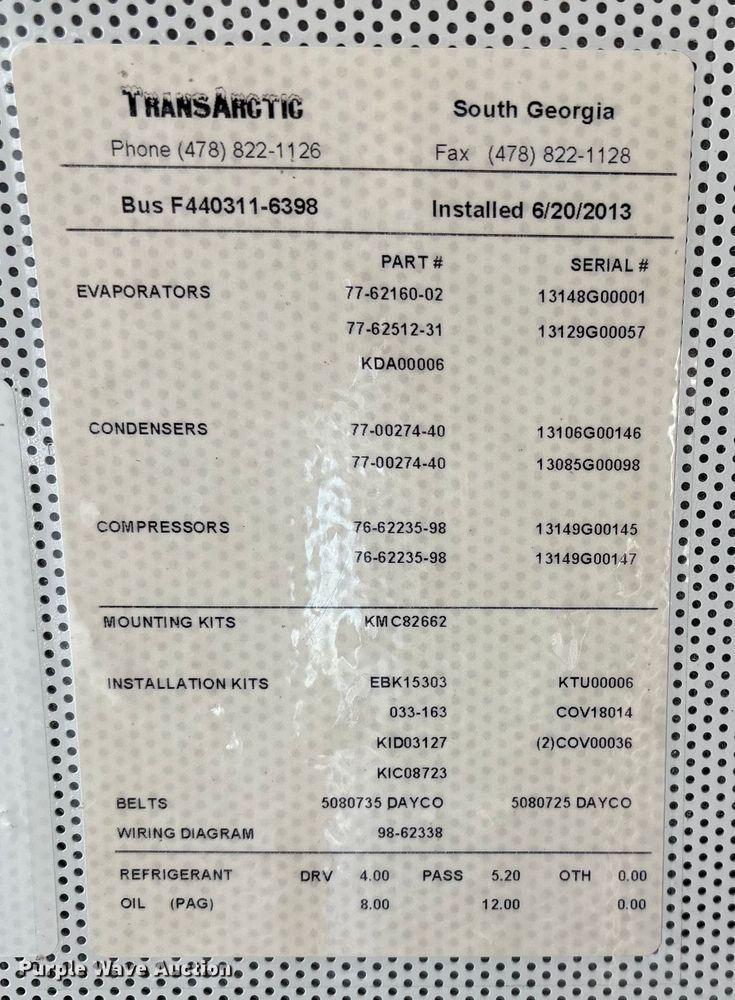 image for item FG2602 2014 Blue Bird school bus