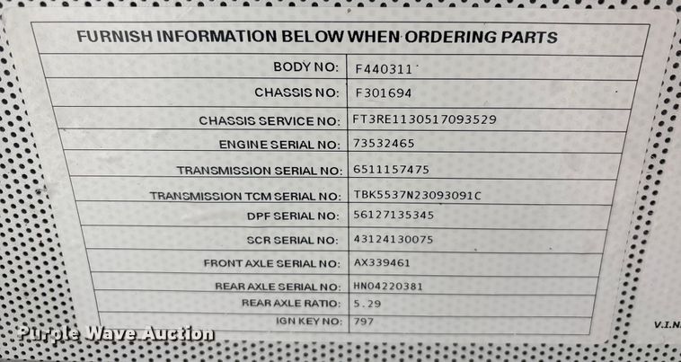 image for item FG2602 2014 Blue Bird school bus