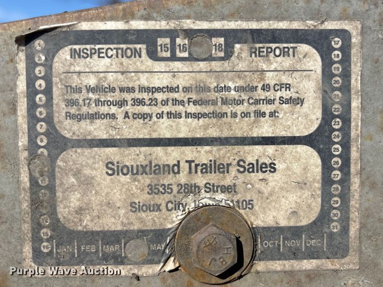 image for item FG2731 2018 Manac 4B346A230 bottom dump trailer