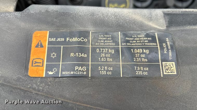 image for item FI0695 2015 Ford Explorer Police Interceptor SUV