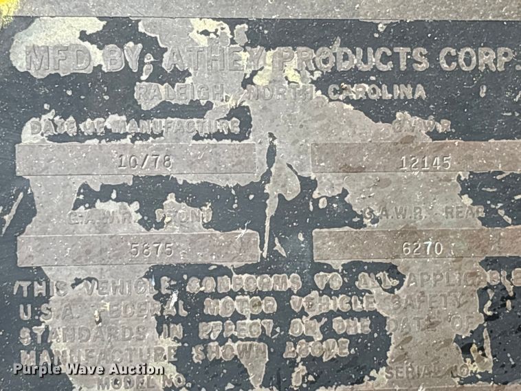 image for item FK1248 1978 Athey 7-12D windrow elevator