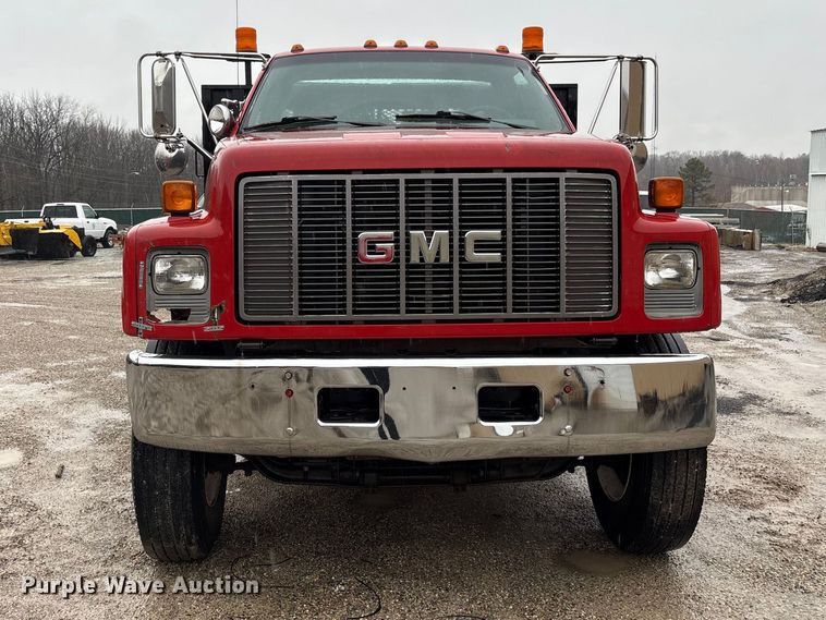 image for item FK1252 1995 GMC TopKick C7 flatbed truck