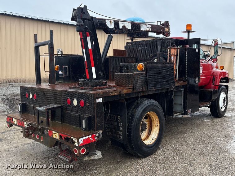 image for item FK1252 1995 GMC TopKick C7 flatbed truck