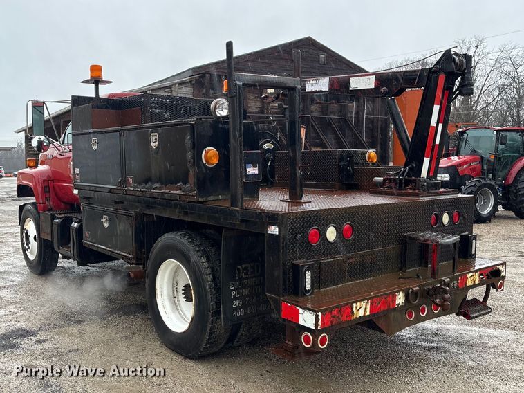 image for item FK1252 1995 GMC TopKick C7 flatbed truck