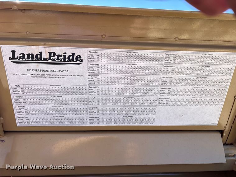 image for item FK1257 Land Pride OS1548 overseeder