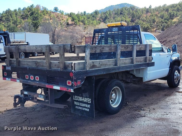 image for item IH9456 1993 Chevrolet Cheyenne 3500 dump flatbed pickup truck