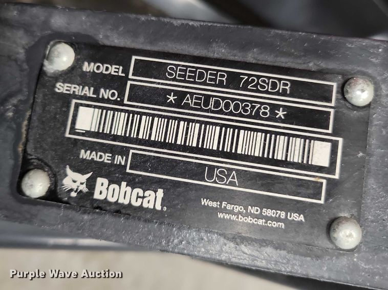 image for item NK9893 Bobcat Seeder 72SDR skid steer seeder