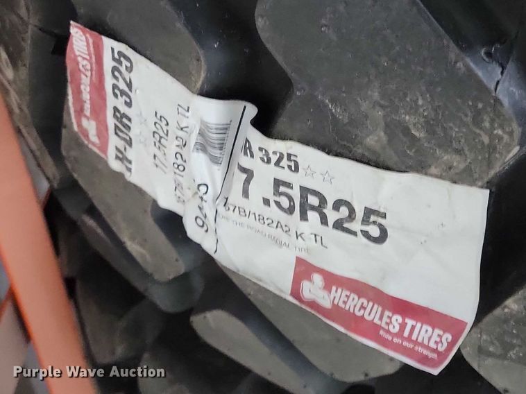 image for item NK9895 (6) Hercules HDR 325 17.5R25 motor grader tires