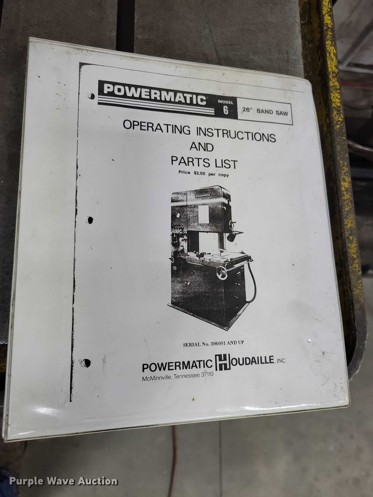 image for item NK9896 Powermatic 5 band saw