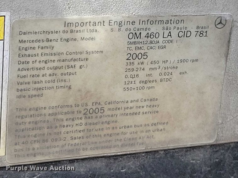 image for item NK9901 2006 Freightliner Business Class M2  semi truck