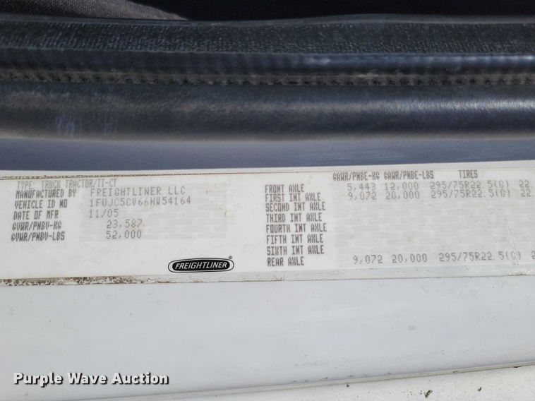 image for item NK9901 2006 Freightliner Business Class M2  semi truck