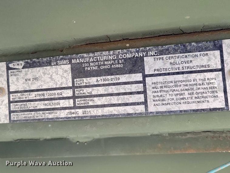 image for item NK9903 1985 Case W24C wheel loader