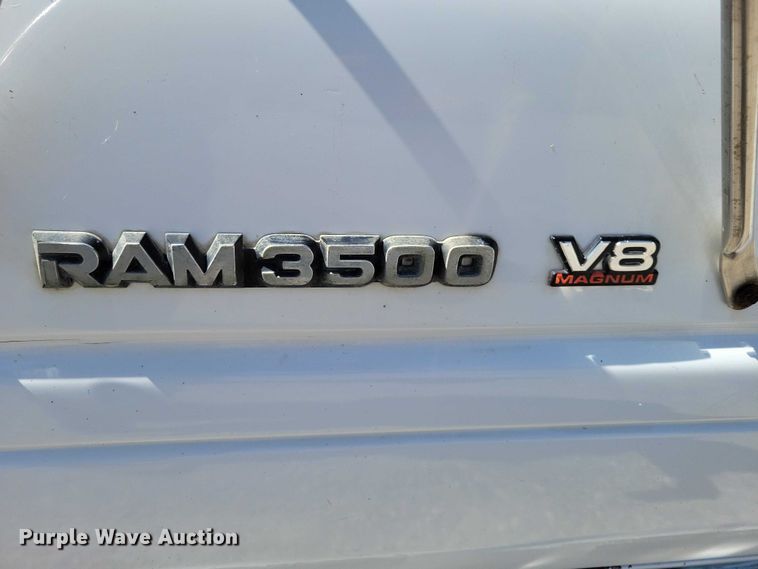 image for item NK9905 1997 Dodge RAM 3500 utility bed pickup truck