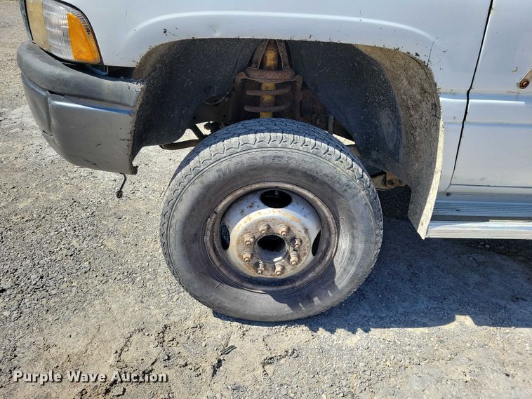 image for item NK9905 1997 Dodge RAM 3500 utility bed pickup truck