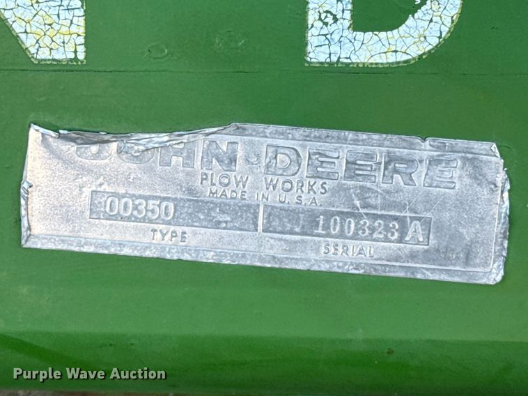 image for item DZ5182 John Deere plow