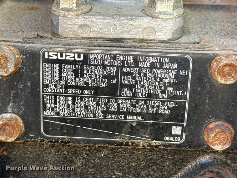 image for item DZ5203 Wacker G25 generator
