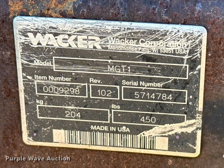 image for item DZ5203 Wacker G25 generator