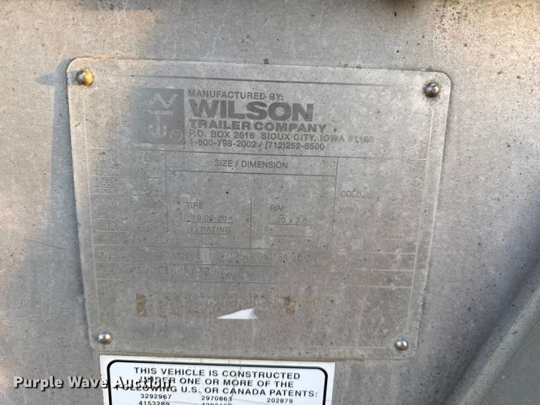 image for item DZ5216 1999 Wilson DWH-400C grain trailer