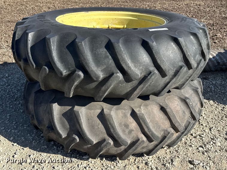 image for item DZ5317 (2) 18.4-38 tires and wheels