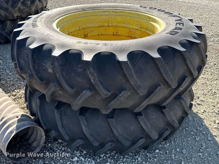 image for item DZ5317 (2) 18.4-38 tires and wheels