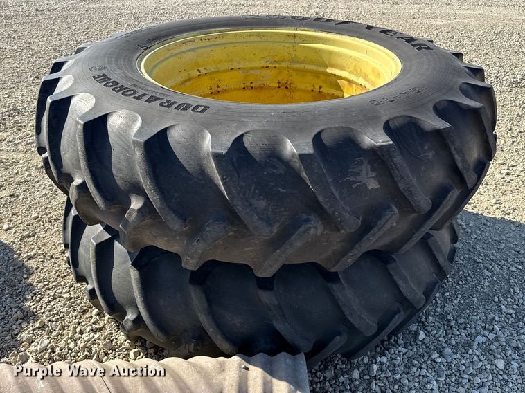 image for item DZ5317 (2) 18.4-38 tires and wheels