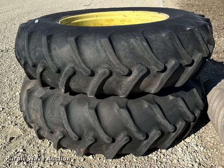 image for item DZ5317 (2) 18.4-38 tires and wheels