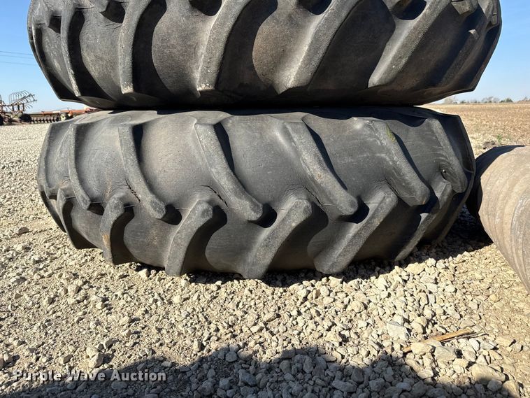 image for item DZ5317 (2) 18.4-38 tires and wheels