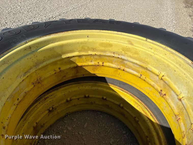 image for item DZ5317 (2) 18.4-38 tires and wheels