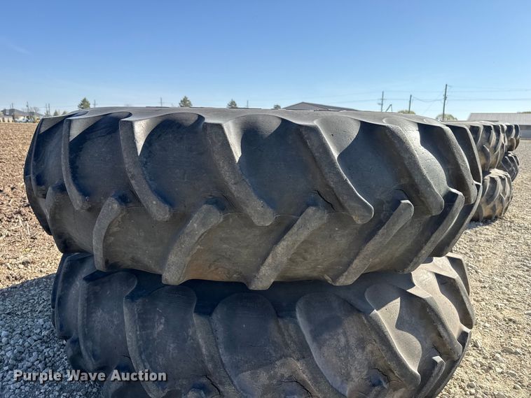 image for item DZ5317 (2) 18.4-38 tires and wheels