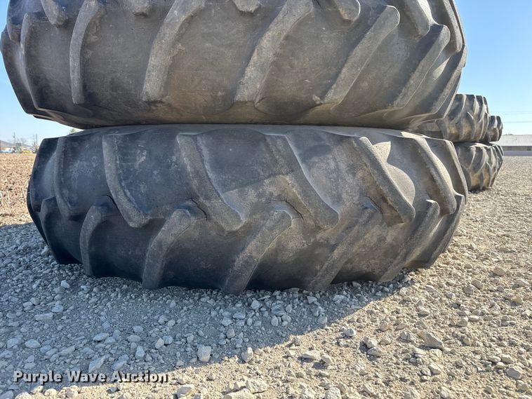 image for item DZ5317 (2) 18.4-38 tires and wheels