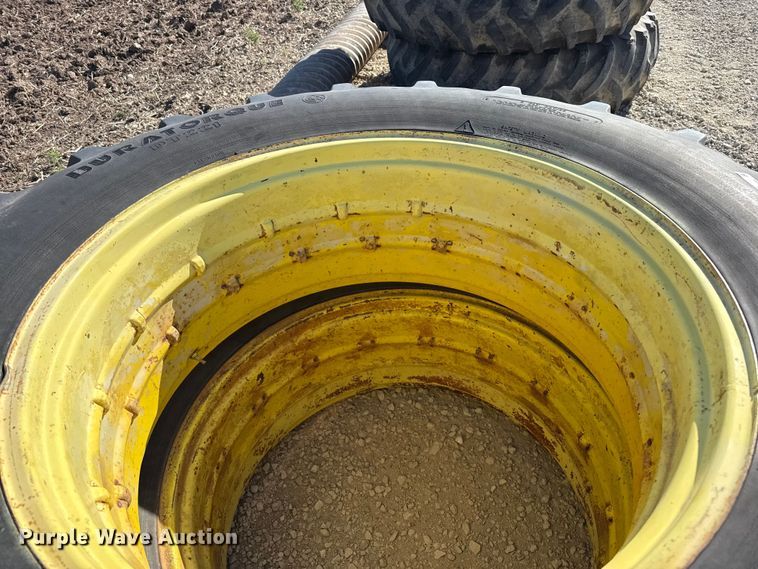 image for item DZ5317 (2) 18.4-38 tires and wheels