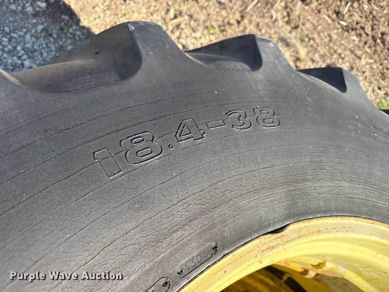 image for item DZ5317 (2) 18.4-38 tires and wheels