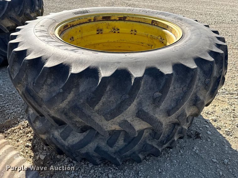 image for item DZ5318 (2) 18.4-38 tires and wheels