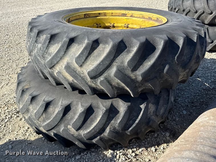 image for item DZ5318 (2) 18.4-38 tires and wheels