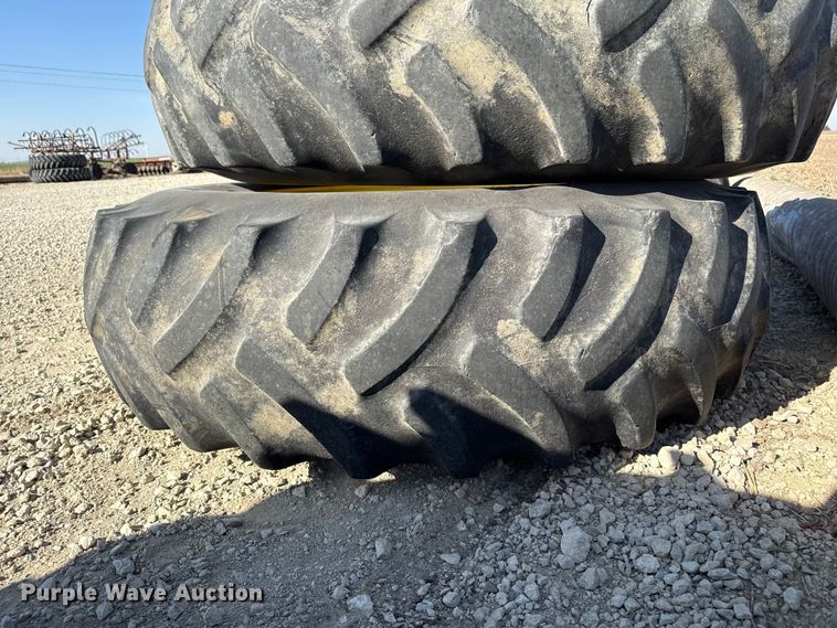 image for item DZ5318 (2) 18.4-38 tires and wheels