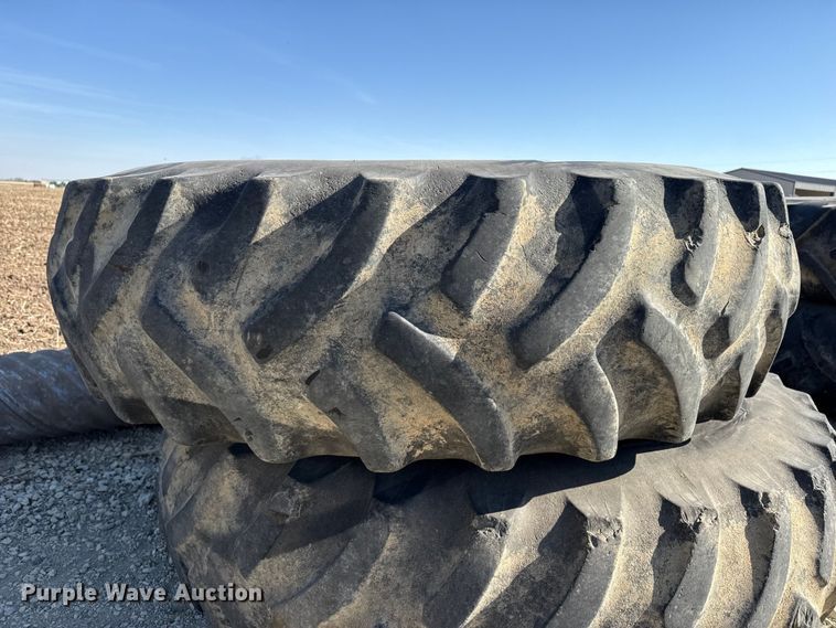 image for item DZ5318 (2) 18.4-38 tires and wheels
