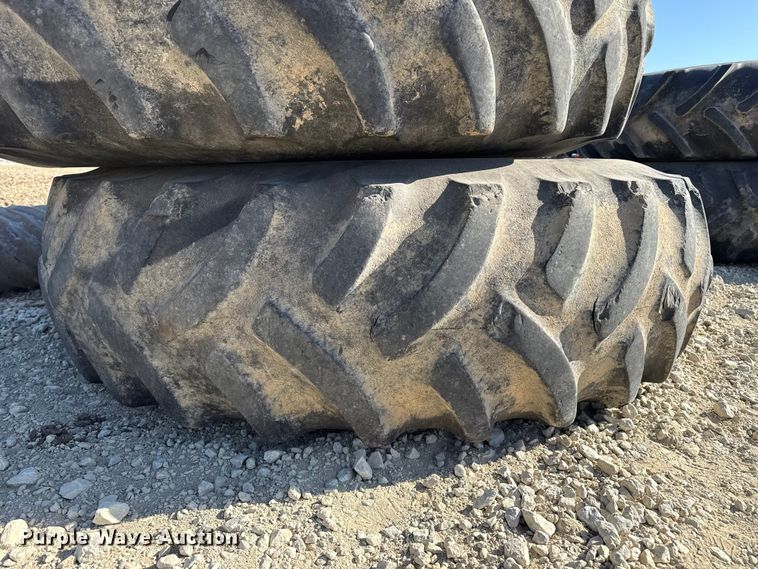 image for item DZ5318 (2) 18.4-38 tires and wheels