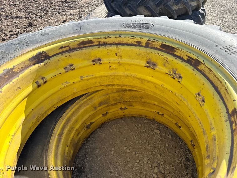 image for item DZ5318 (2) 18.4-38 tires and wheels