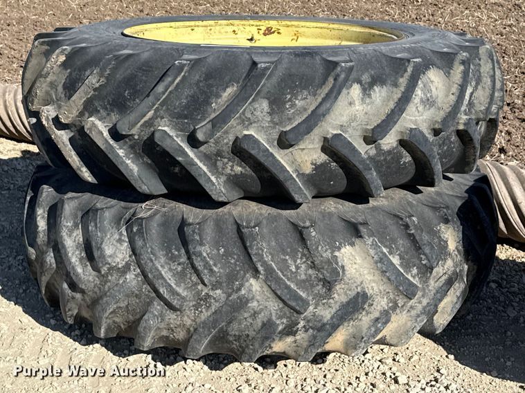 image for item DZ5319 (2) 18.4-38 tires and wheels
