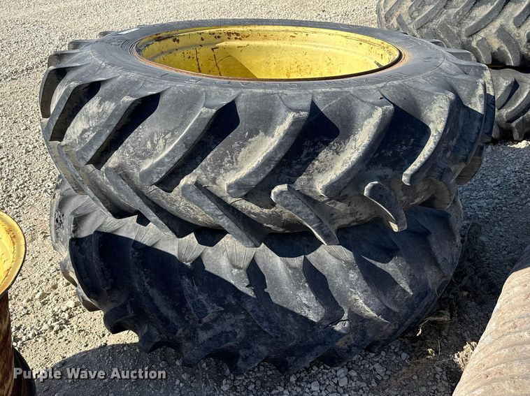 image for item DZ5319 (2) 18.4-38 tires and wheels