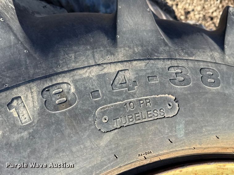 image for item DZ5319 (2) 18.4-38 tires and wheels