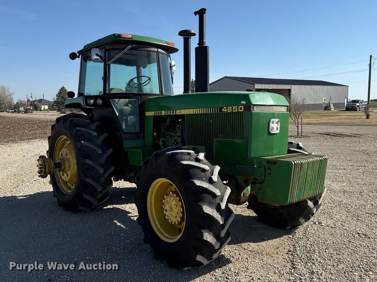 image for item DZ5322 1983 John Deere 4850 MFWD tractor