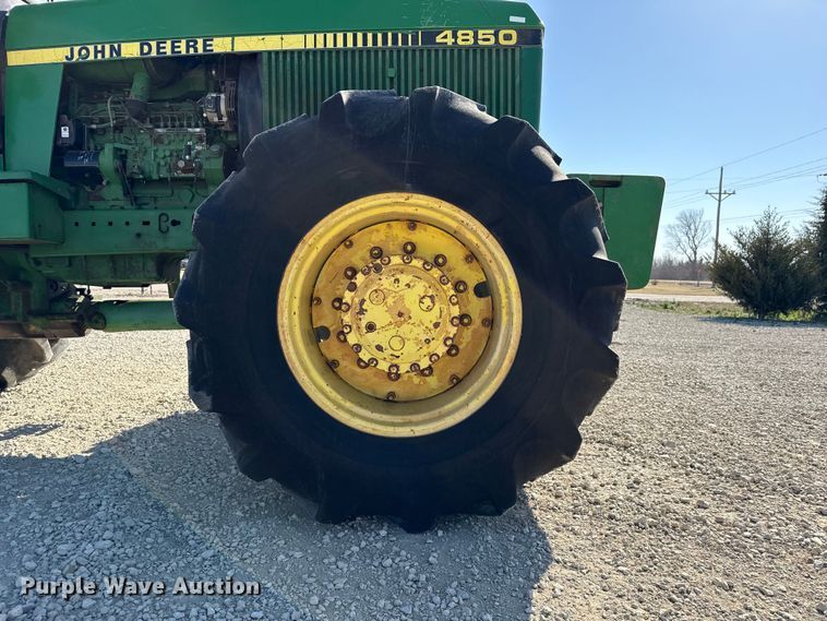 image for item DZ5322 1983 John Deere 4850 MFWD tractor