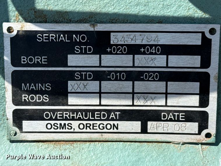 image for item DZ5344 1978 White D298ER engine