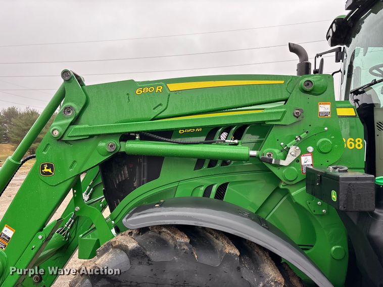 image for item EA4487 2021 John Deere 6195M MFWD tractor