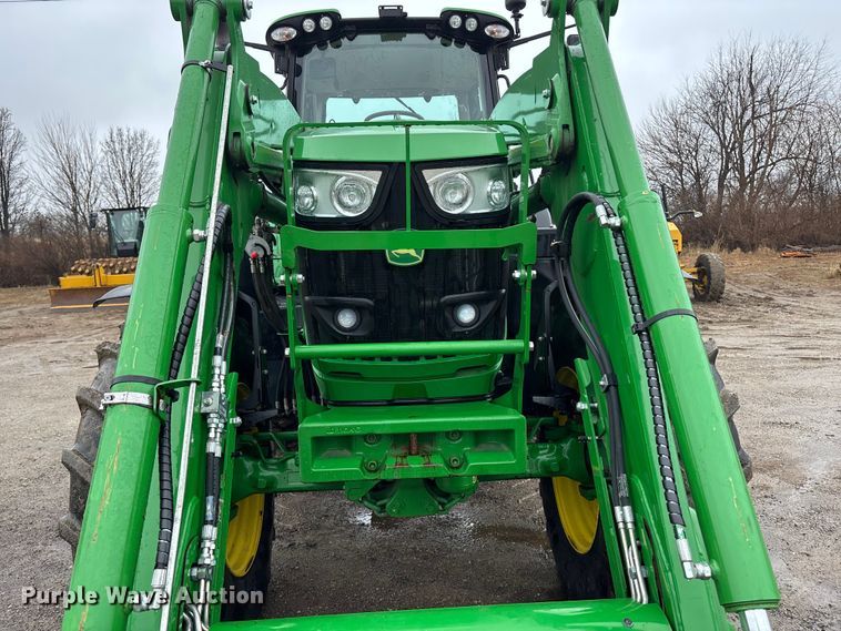 image for item EA4487 2021 John Deere 6195M MFWD tractor