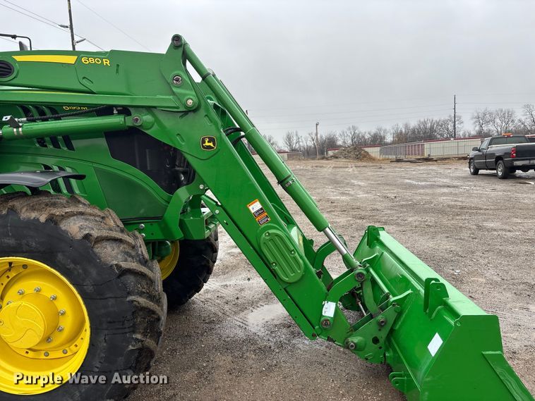 image for item EA4487 2021 John Deere 6195M MFWD tractor