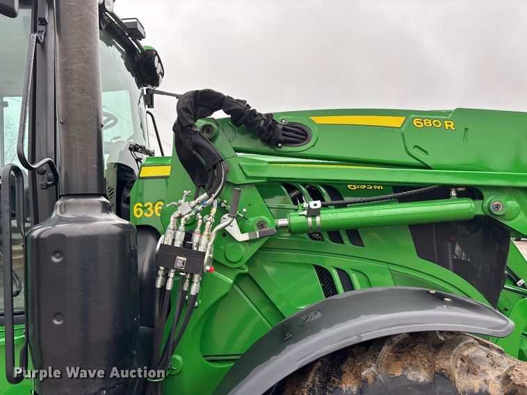 image for item EA4487 2021 John Deere 6195M MFWD tractor